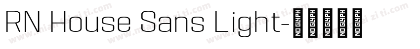 RN House Sans Light字体转换